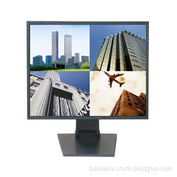 CCTV LCD Monitor 15-inch LCD Monitor with integrated quad/switcher OEM Metal Frame